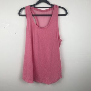 Dip Top Color Pink Size Large Tank Top Style Mesh Upper Back Area